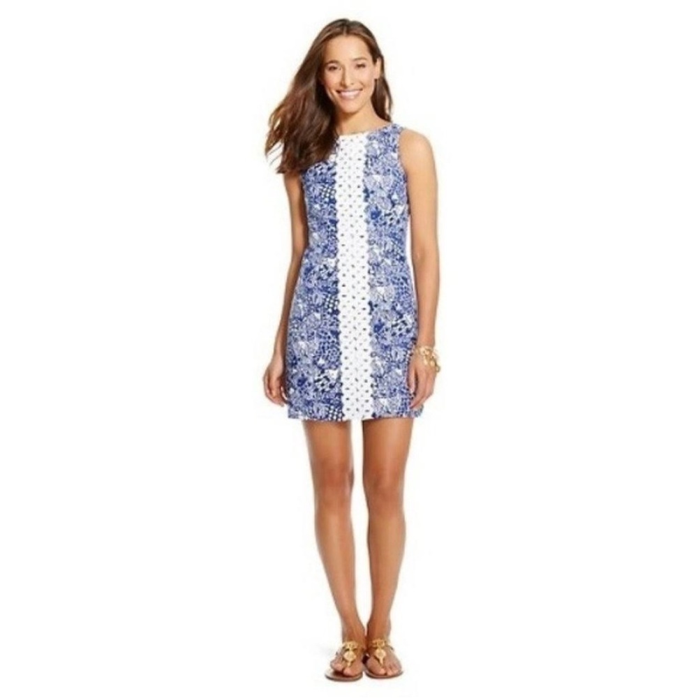 Lilly Pulitzer navy blue shift dress